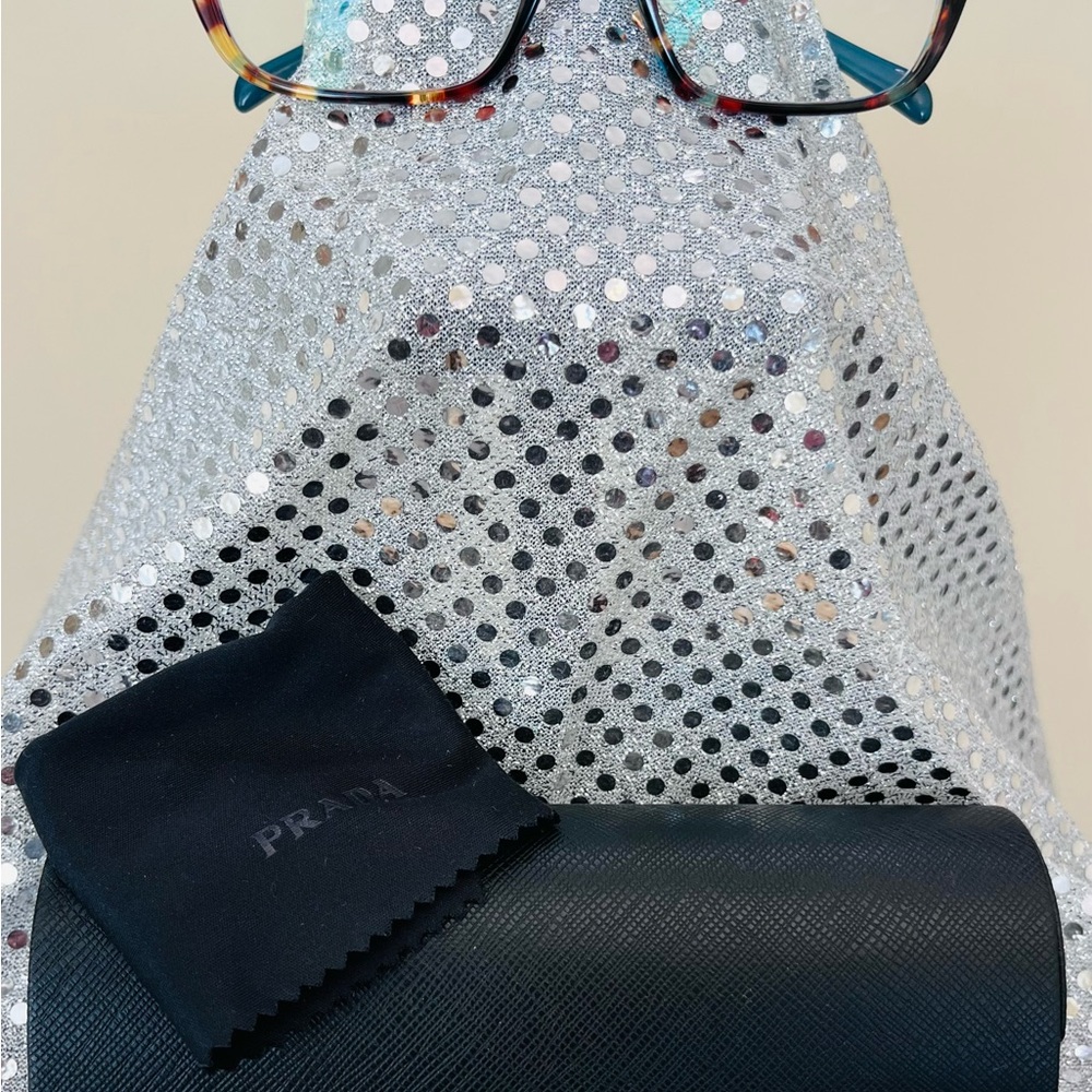 Prada Tortoiseshell Glasses w/ Cloth and Case